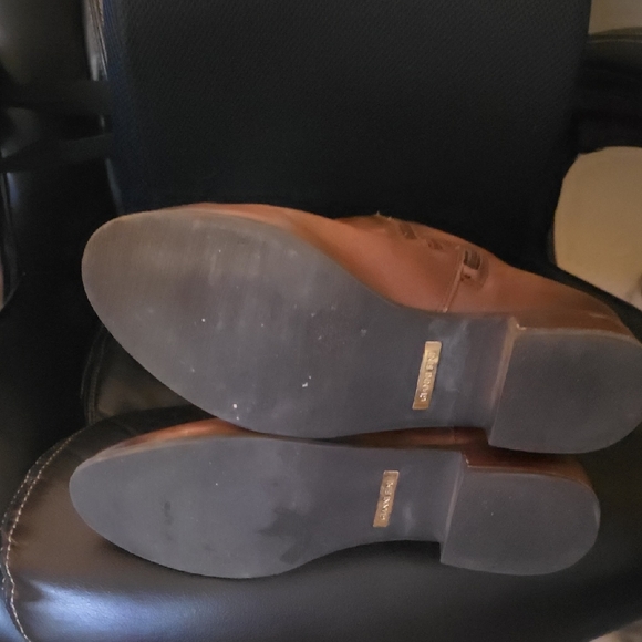 Gianni Bini Brown Leather Knee-High Boots - Picture 3 of 3